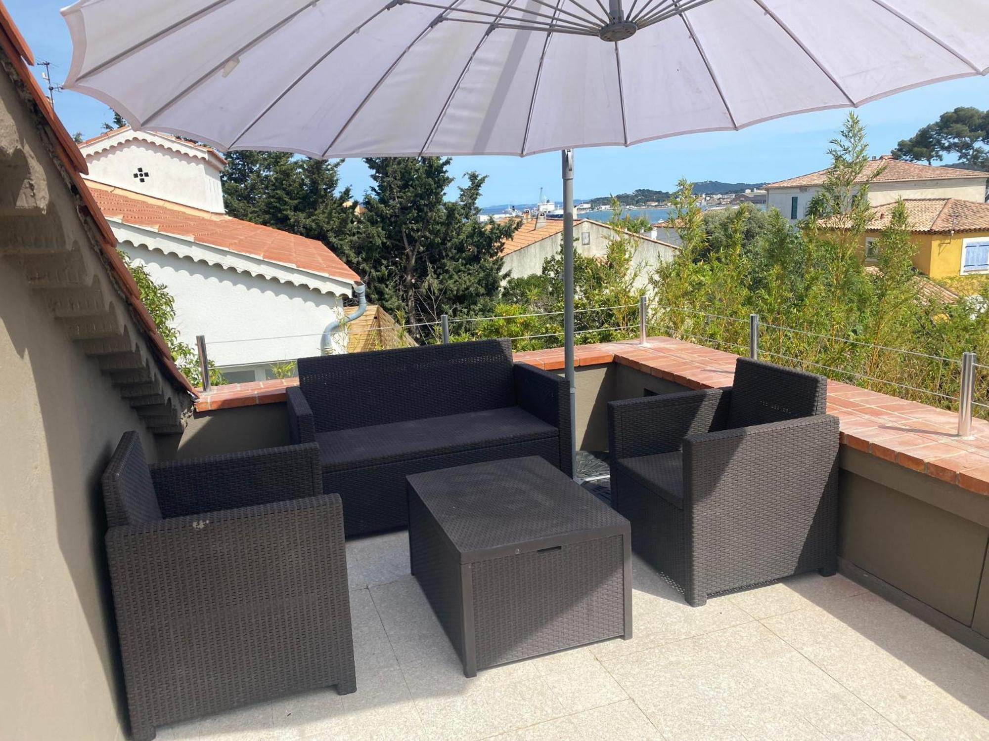 Haut De Villa Vue Mer La Seyne-sur-Mer Exteriör bild