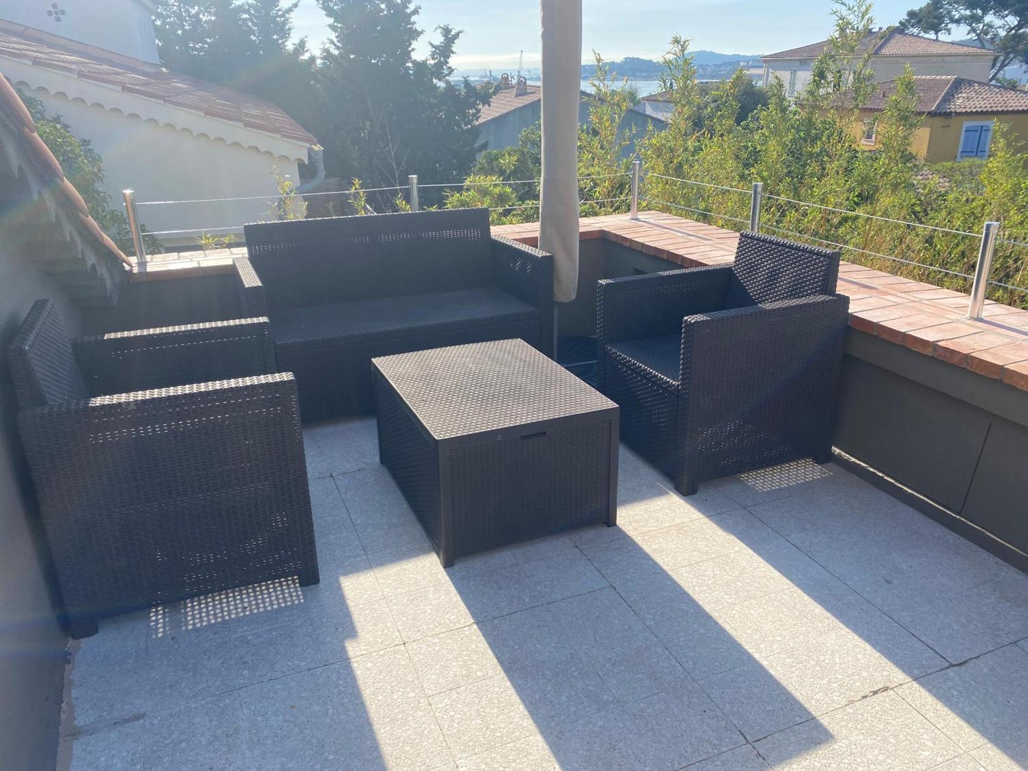 Haut De Villa Vue Mer La Seyne-sur-Mer Exteriör bild