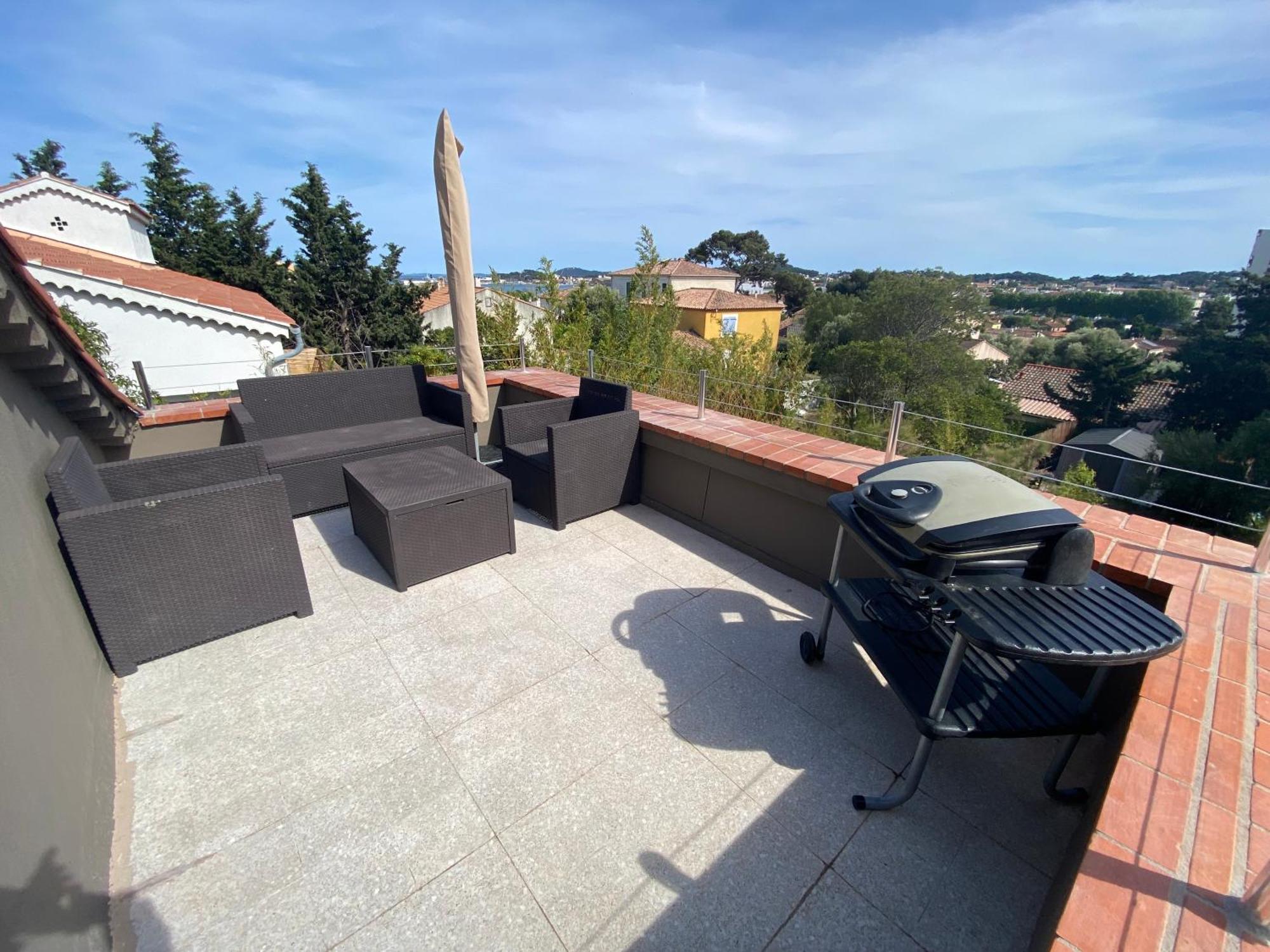 Haut De Villa Vue Mer La Seyne-sur-Mer Exteriör bild